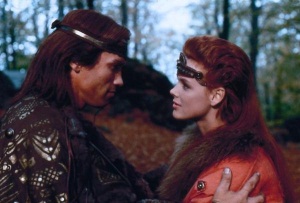 Schwarzenegger y Nielsen en "Red Sonja"